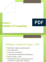 Evolution of Computing