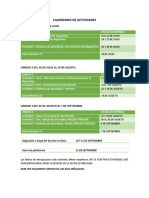 Calendario de Actividades PDF