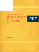 Emilio Pujol. Escuela Razonada de La Guitara (Libro 2)