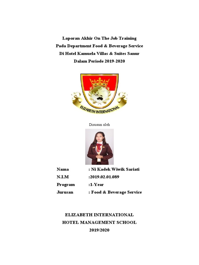 Laporan Akhir On The Job Training Kamuela PDF