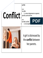 Conflict: A Girl Is Distressed by The Conflict Between Her Parents