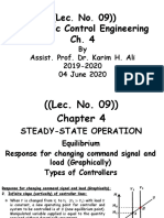 ( (Lec. No. 09) ) Automatic Control Engineering: by Assist. Prof. Dr. Karim H. Ali 2019-2020 04 June 2020