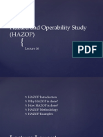 Hazard and Operability Study (Hazop)