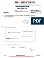 CBSE Class 5 Mathematics Worksheet - Angles and Circles PDF