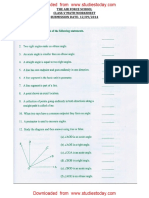 CBSE Class 5 Mathematics Worksheet - Angles PDF