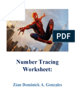Number Tracing Worksheet