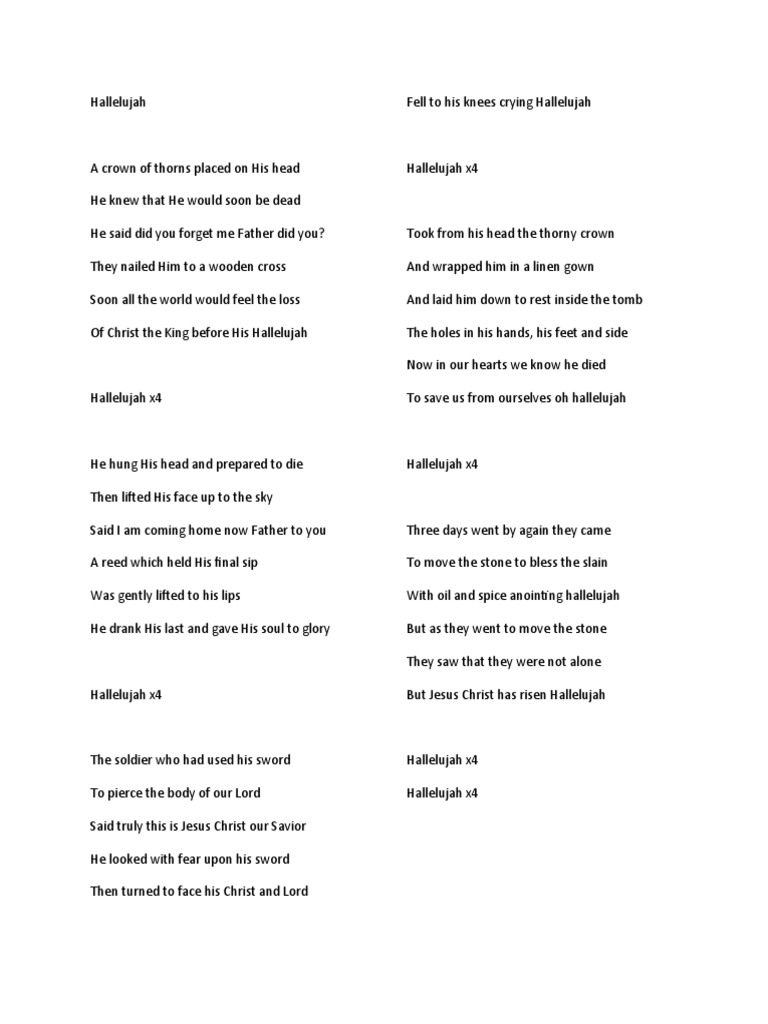 hallelujahkelly mooney | pdf | jesus | religious behaviour and