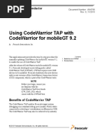 Using CodeWarrior TAP With PDF