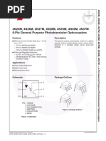 4N25M, 4N26M, 4N27M, 4N28M, 4N35M, 4N36M, 4N37M 6-Pin General Purpose Phototransistor Optocouplers