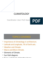 Climatology: Coordinator:-Asst. Prof. Gaurav Goyal