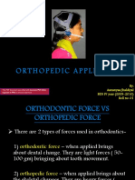 Orthopedic Appliances: By: Aananyaa Jhaldiyal BDS IV Year (2009-2010) Roll No. 01