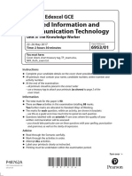 Applied Information and Communication Technology: Pearson Edexcel GCE