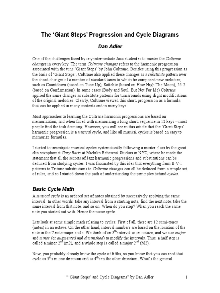 Giant Steps: Mastering Cycle Diagrams | PDF | Art