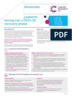 For Health Professionals Safety Netting Patients During The COVID-19 Recovery Phase