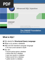 Advanced SQL Injection