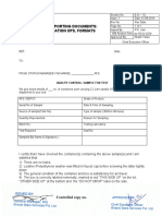 Supporting Documents: Aviation Ops. Formats: Quality Control: Sample For Test