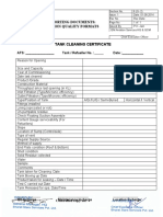 Supporting Documents: Aviation Quality Formats: AFS: - Tank / Refueller No.: Date