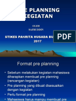 Format Pre Planning