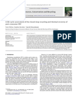 2.A LCA of The Closed Loop Recycling and Thermal Recovery of Post-Consumer PET