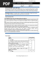 Ece327: Control System Engineering: Course Context and Overview (100 Words)