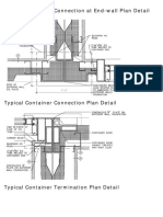 Shipping Container Plan and Section Details