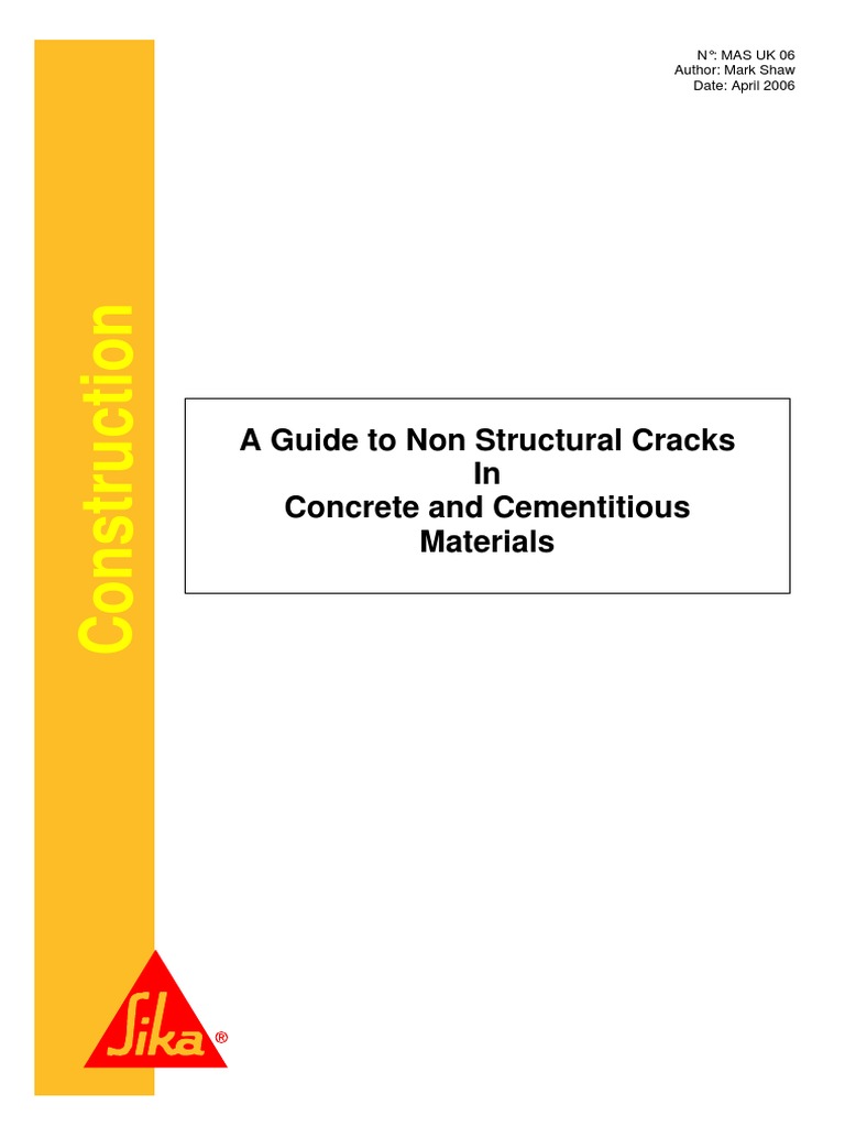Understanding Non-Structural Cracks in Concrete | PDF | Fracture ...