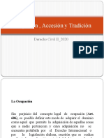 Ocupación , Accesión y Tradición