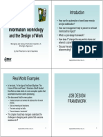 Chapter 4 Information Technology and The Design of Work