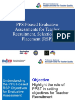 PPST-based Evaluative Assessment For RSP