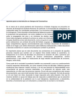 Apuntes Para La Intervención en Tiempos de Coronavirus