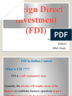 Concept of Fdi in India