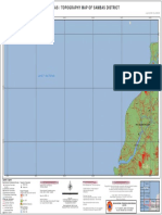 Petatopografi Kabupaten Sambas / Topography Map of Sambas District