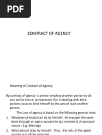 Contract of Agency