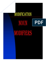 07 Modification 1 Noun Modifiers (Modalità Compatibilità)