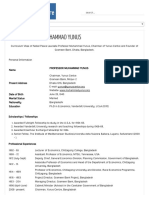 Curriculum Vitae of Dr. Yunus