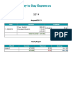 Expense Day-To-Day Expenses 2019 PDF
