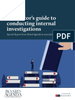 A Directors Guide To Conducting Internal Investigations