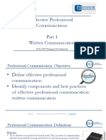 Effective Professional Communication: Written Communication: D&S, LTD Training & Development