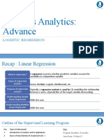 Business Analytics: Advance: Logistic Regression