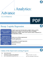 Business Analytics: Advance: Clustering