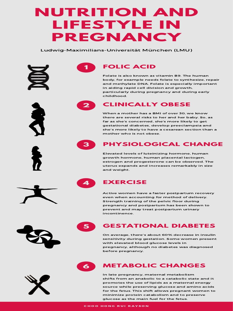 Nutrition and Lifestyle in Pregnancy | PDF | Wellness | Science ...