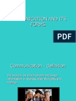 Communication and Its Forms