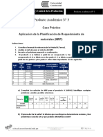 Producto Académico #3: Caso Práctico Aplicación de La Planificación de Requerimiento de Materiales (MRP)