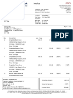 Invoice: Invoice Tax Date Cust Ord Acct Ref Date Due Order No. 005463400 Invoice To