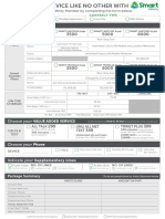 Infinity Application Form