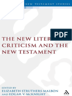 The New Literary Criticism and The New Testament by McKnight, Edgar V. Malbon, Elizabeth Struthers PDF