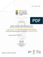 DSR 2005 03D Certificado