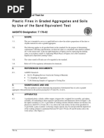 AASHTO T 176-02 Plastic Fines in Graded Aggregates and Soils by Use of The Sand Equivalent Test-Final