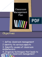 Classroom Management Plan - Teaching Practicum