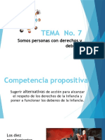 SEXTO - Tema 7 - Somos Personas Con Derechos y Deberes.